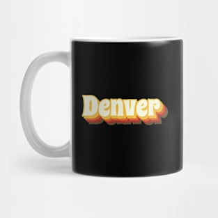 Denver Retro Vintage Text Mug